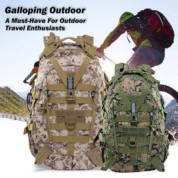 JoyFishing Military Tactical Backpack,25L Army 3 Days Assault Pack Bag,Outdoor Tactical Bag Backpack for Men,Molle Rucksack Waterproof (Black)