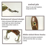 JoyFishing LED Fishing Lures Kit,2/4 Pcs Deep Drop Fishing Lights,Flashing Strobe LED Fishing Lights,Water Activate Flashing Bass Lures,Light Attractants for Saltwater Freshwater Bass Halibut