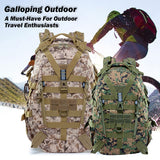JoyFishing Military Tactical Backpack,25L Army 3 Days Assault Pack Bag,Outdoor Tactical Bag Backpack for Men,Molle Rucksack Waterproof (Black)