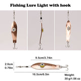 JoyFishing LED Fishing Lures Kit,2/4 Pcs Deep Drop Fishing Lights,Flashing Strobe LED Fishing Lights,Water Activate Flashing Bass Lures,Light Attractants for Saltwater Freshwater Bass Halibut