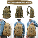 JoyFishing Military Tactical Backpack,25L Army 3 Days Assault Pack Bag,Outdoor Tactical Bag Backpack for Men,Molle Rucksack Waterproof (Black)
