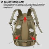 JoyFishing Military Tactical Backpack,25L Army 3 Days Assault Pack Bag,Outdoor Tactical Bag Backpack for Men,Molle Rucksack Waterproof (Black)