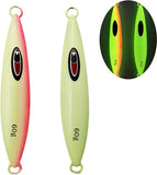 Lead Vertical Jigs Saltwater Artificial Bait,Speed Jigging Slow Jigging Pitching Lures,JoyFishing Glow Lead Jigs 60g/100g/150g Fishing Lures for Tuna,Grouper,Dogtooth,Bass,Salmon