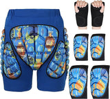 3D Protection Hip Butt EVA Padded Shorts for ski,JoyFishing Protective Padded Shorts Crash Pad Impact Gear for Skiing Skating Snowboarding for Children,Men Women