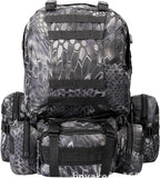 JoyFishing Fishing Tackle Bag with Rod Holders,Fishing Backpack Outdoor, Water-Resistant Fishing Bag,Fishing Gear Bag for Fishing, Camping,Hiking,Outdoor Sports(Camouflage)