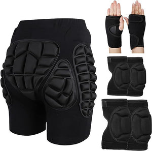 3D Protection Hip Butt EVA Padded Shorts for ski,JoyFishing Protective Padded Shorts Crash Pad Impact Gear for Skiing Skating Snowboarding for Children,Men Women