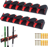JoyFishing Fishing Rod Racks,Rod Holders Wall Mounted,Fishing Rod Holder Rack Comes with 4 Screws,Portable Fishing Rod Management Storage for Accommodates six Fishing rods