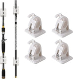 JoyFishing Fishing Rod Racks,Rod Holders Wall Mounted,Fishing Rod Holder Rack Comes with 4 Screws,Portable Fishing Rod Management Storage for Accommodates six Fishing rods