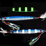 Lead Vertical Jigs Saltwater Artificial Bait,Speed Jigging Slow Jigging Pitching Lures,JoyFishing Glow Lead Jigs 60g/100g/150g Fishing Lures for Tuna,Grouper,Dogtooth,Bass,Salmon