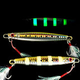 Lead Vertical Jigs Saltwater Artificial Bait,Speed Jigging Slow Jigging Pitching Lures,JoyFishing Glow Lead Jigs 60g/100g/150g Fishing Lures for Tuna,Grouper,Dogtooth,Bass,Salmon