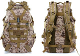 JoyFishing Military Tactical Backpack,25L Army 3 Days Assault Pack Bag,Outdoor Tactical Bag Backpack for Men,Molle Rucksack Waterproof (Black)