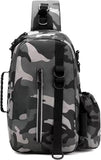 Pro Fishing Backpack,Fishing Tackle Bag with Rod Gear Holder,Fishing Tackle Storage Bag for Fishing Hiking Camping Hunting,Fishing Gifts for Men,Lightweight (CamoB)