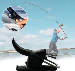 JoyFishing Cannon Surf Fishing Trigger aid,Breakaway Sea Fishing Casting Trigger, Fixed Spool Casting Aid,Easy to use Fixed Spool Casting Aid,Safe Thumb Button Cannon Clip for Fishermen