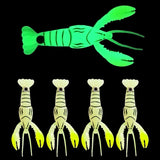 Soft Fishing Lure Crawfish Bait,Soft Bionic Fishing Lure Freshwater Craw Baits,Mock Lure Can Bounce,JoyFishing Realistic Shrimp Finshing Lure Fishing Accessory 3.7’’/0.2 oz (Pack of 4/8)
