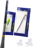 JoyFishing 4PCS Fishing Lure Wraps,PVC Lure Covers with Hook Bonnets, Fishing Hook Covers for Bait Storage,Clear Durable Lure Covers for Rod,Lure Wraps for Easily See Lures
