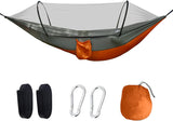JoyFishing Lightweight Camping Hammock,Portable Hammock with Net,Pop-up Hanging Hammocks,Camping Accessories Single or Double Hammock for Outdoor Adventures,Tree Hammock (Green-A)