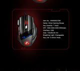 Ergonomic Wired Gaming Mouse 7 Button LED 5500 DPI