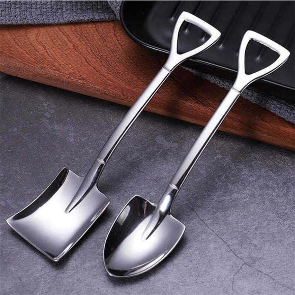 304 creative retro shovel coffee spoon