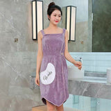 New Wearable Bath Towel Superfine Fiber Towels Soft and Absorbent Chic Towel for Autumn Hotel Home Bathroom Gifts Women Bathrobe