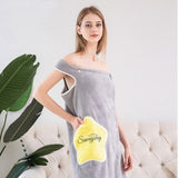 New Wearable Bath Towel Superfine Fiber Towels Soft and Absorbent Chic Towel for Autumn Hotel Home Bathroom Gifts Women Bathrobe