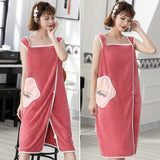 New Wearable Bath Towel Superfine Fiber Towels Soft and Absorbent Chic Towel for Autumn Hotel Home Bathroom Gifts Women Bathrobe