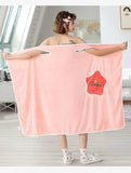 New Wearable Bath Towel Superfine Fiber Towels Soft and Absorbent Chic Towel for Autumn Hotel Home Bathroom Gifts Women Bathrobe