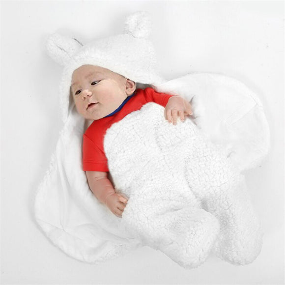 Baby Sleeping Bag Ultra-Soft Fluffy Fleece Newborn Receiving Blanket Swaddle Boy/Girl NEW 100% Cotton 0-6 Months Sleep Blanket